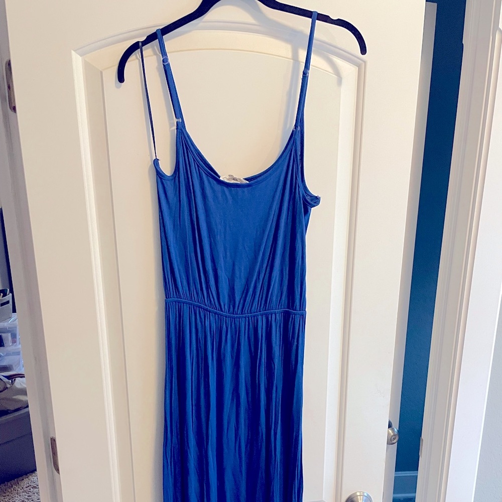 Royal Blue Cotton Maxi Dress